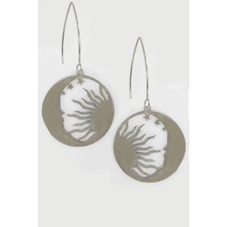 Day to Night Silver Earrings