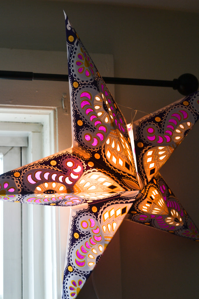 Purple Star Lantern