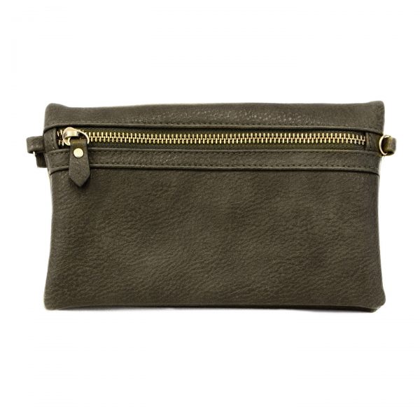 Olive Crossbody Clutch